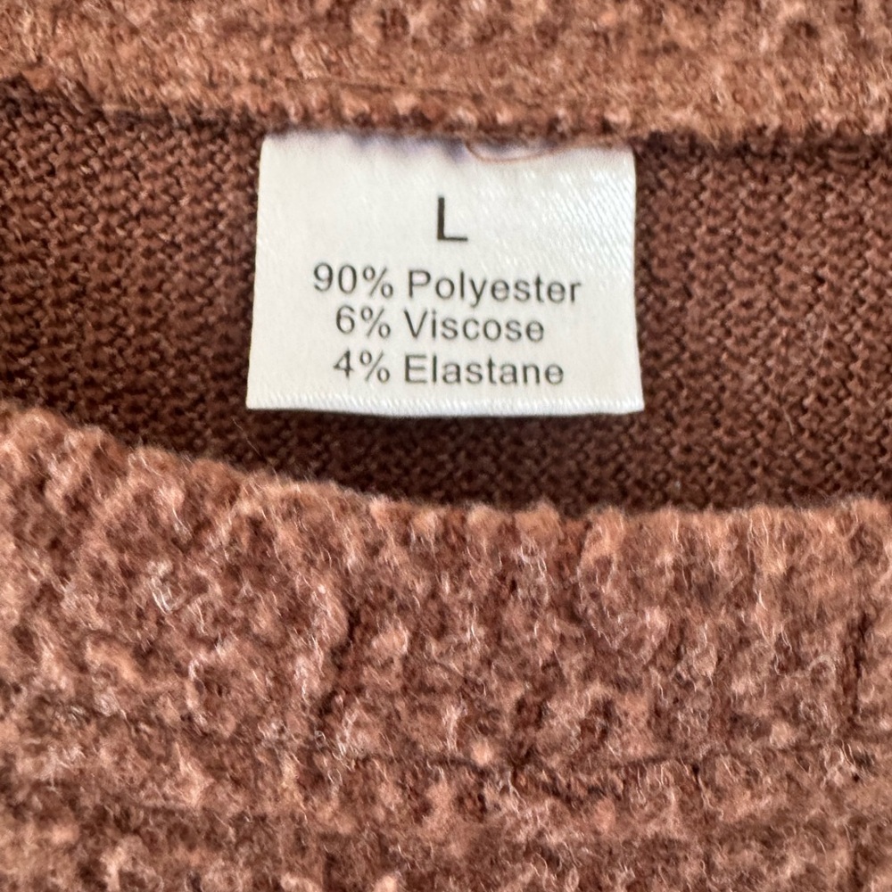 Brown Sweater with Bear Design - Picture 3 of 4